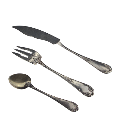 Sada stříbrných příborů pro 12 osob (41 ks) - Gaston Bardies, Paříž