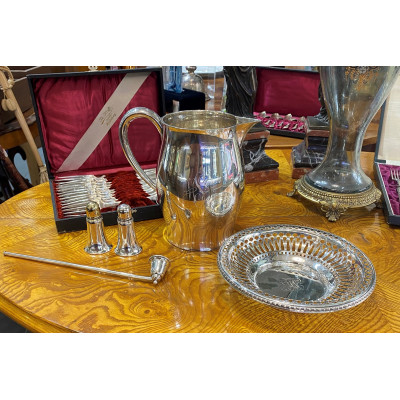 Perforovaná stříbrná miska s monogramem - Gorham