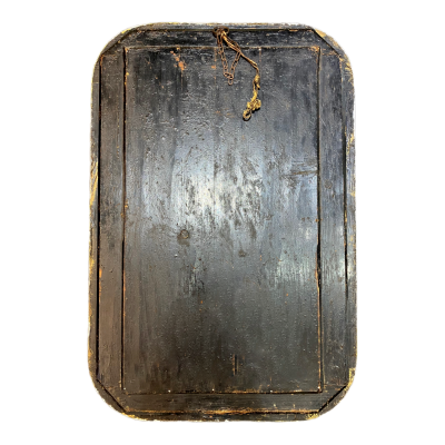 Mirror with silvered frame