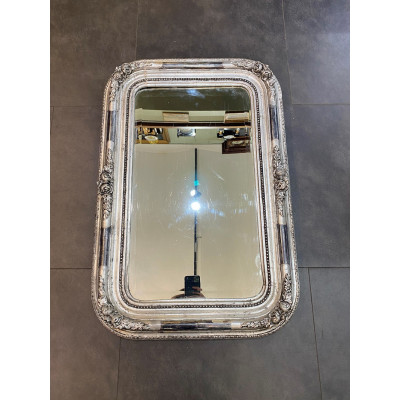 Mirror with silvered frame