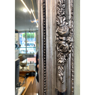 Mirror with silvered frame