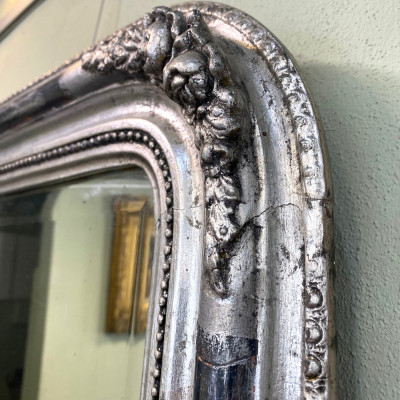 Mirror with silvered frame