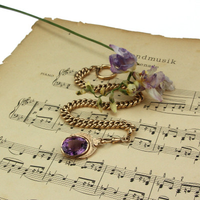 Rakousko-uherský šatlén s ametystem