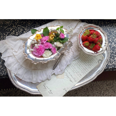 Stříbrná miska na noze - Towle