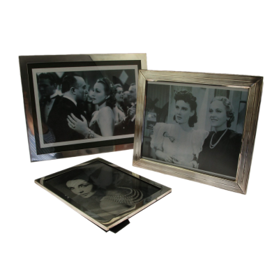 Large silver photo frame - Webster