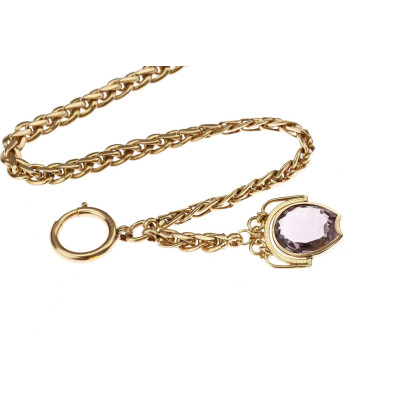 Zlatý šatlén s ametystem - Rakousko-Uhersko