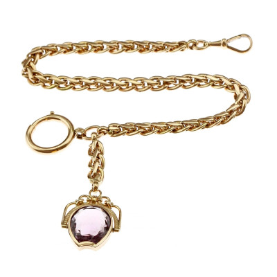 Zlatý šatlén s ametystem - Rakousko-Uhersko