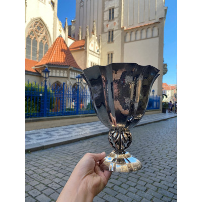 Secesní stříbrná váza - Horovitz