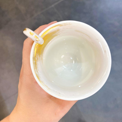 Empírový šálek s podšálkem