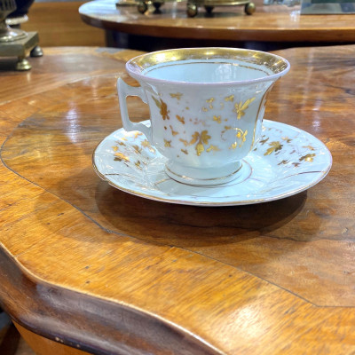 Porcelánový šálek s podšálkem - Praha