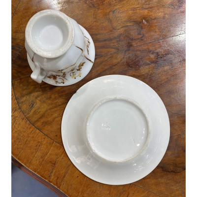 Porcelánový šálek s podšálkem - Praha