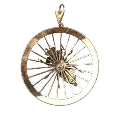 Garnet pendant - spider