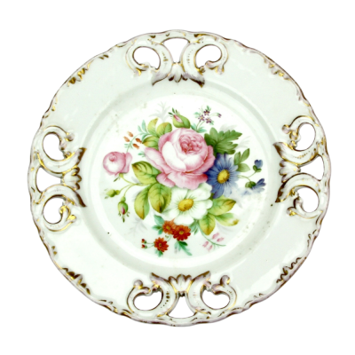 Porcelánový talíř - Březová, 1846-1853