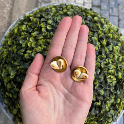 Zlaté manžetové knoflíčky s grandlemi