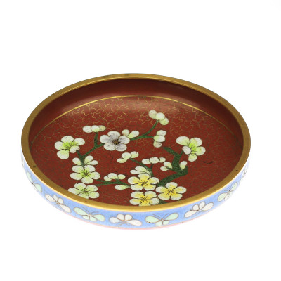 Enamel bowl with cherry blossoms