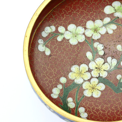 Smaltová mistička - třešňové květy