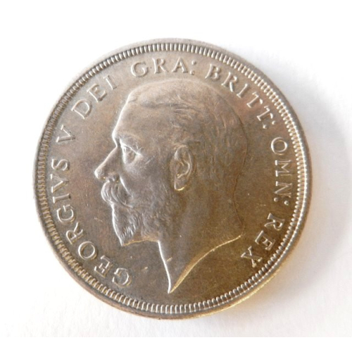 Silver 1 crown coin, 1933