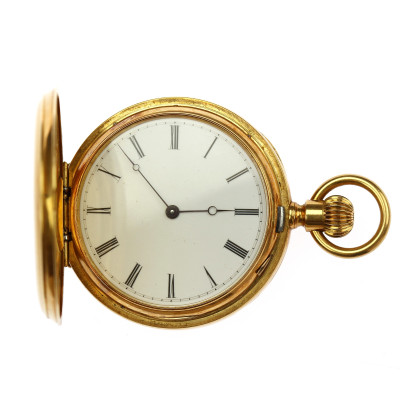 PRODÁNO - Zlaté kapesní hodinky v želvovinovém pouzdře - Tiffany