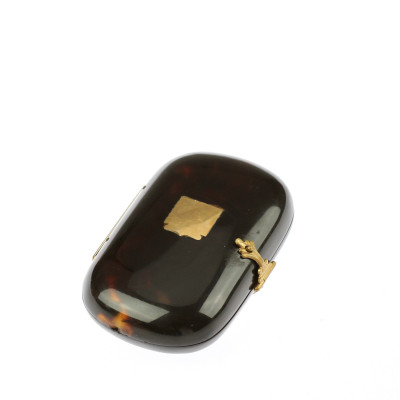 PRODÁNO - Zlaté kapesní hodinky v želvovinovém pouzdře - Tiffany