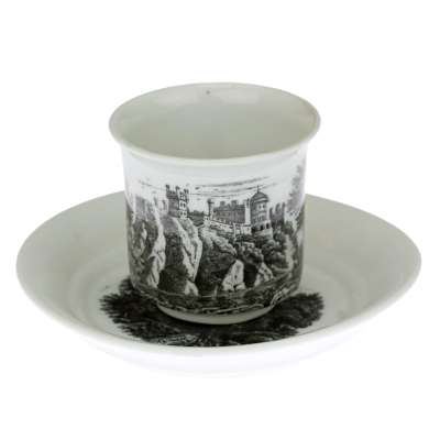 Porcelánový šálek s podšálkem - Březová, mezi lety 1846-1853