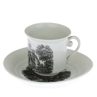 Porcelánový šálek s podšálkem - Březová, mezi lety 1846-1853