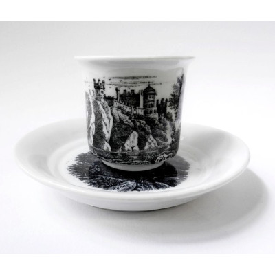 Porcelánový šálek s podšálkem - Březová, mezi lety 1846-1853