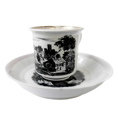 Šálek s podšálkem - Březová, 30. - 40. léta 19. století