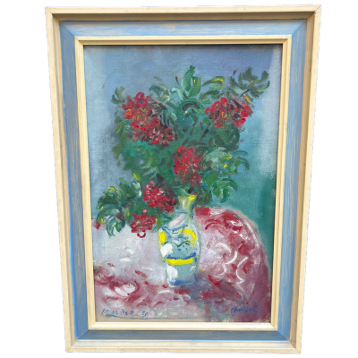 Frantisek Jiroudek - Large Floral Still Life, 1979