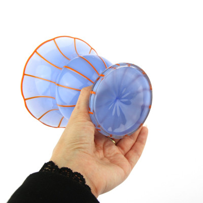 PRODÁNO - Váza na nožce Loetz - Michael Powolny