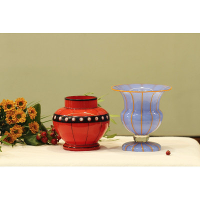 Tango glass vase - Loetz