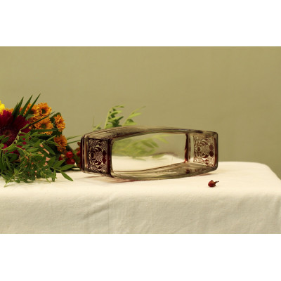 Skleněná žardiniéra - Vídeňská secese