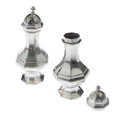 Pár stříbrných cukřenek/sypátek - Rudolf Rechner