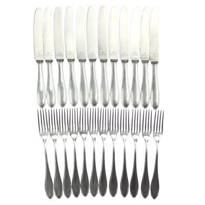 Stříbrné příbory pro 12 osob - Karl Kaltenbach & Söhne