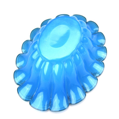 PRODÁNO - Druhorokoková servírovací souprava z modrého skla