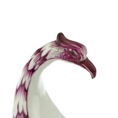 Peacock head porcelain gravy boat