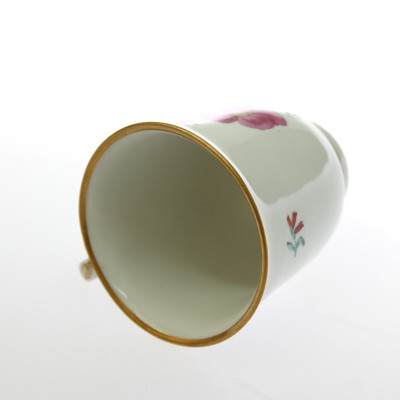 Porcelánový šálek s malovanými květy - Vídeň