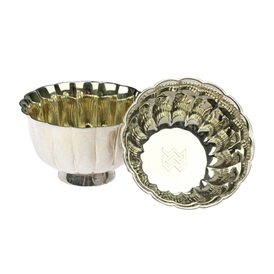 Párové stříbrné slánky - Bvlgari