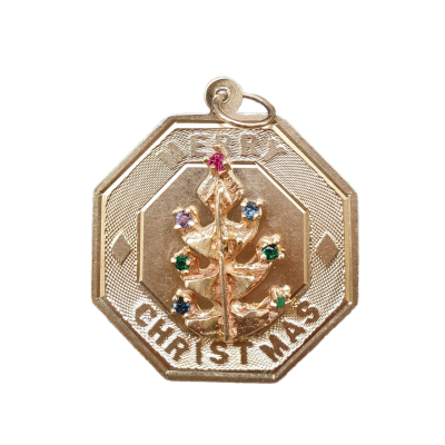 Rosegold Christmas pendant