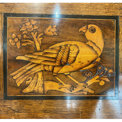 Wooden box with inlay - 19th century