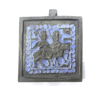 Cestovní plaketka se sv. Borisem a Glebem
