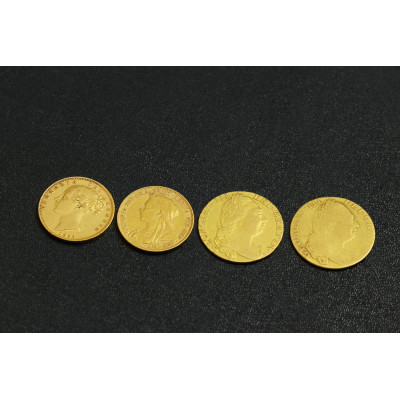 Zlatá mince - Guinea, George III., rok 1775