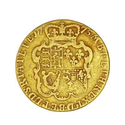 Gold coin - Guinea, George III, year 1775