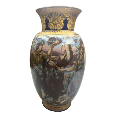 Váza s motivem vinobraní - Jožka Florián