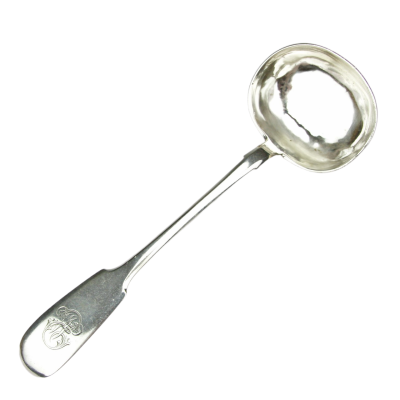 Masivní stříbrná naběračka - Carské Rusko, 1888