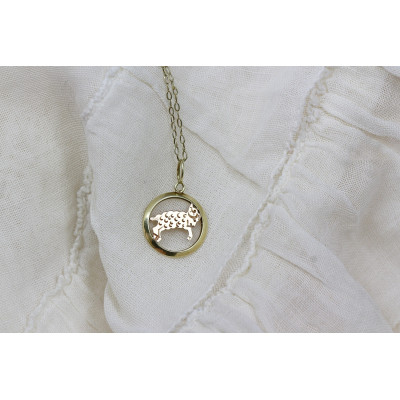 Gold necklace -  Aries zodiac sign