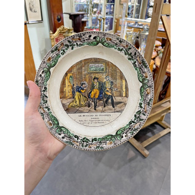 Dekorační talíř - Paříž 1827