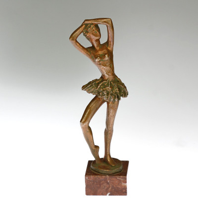 Bronze statue of a dancer - Karel Lerch