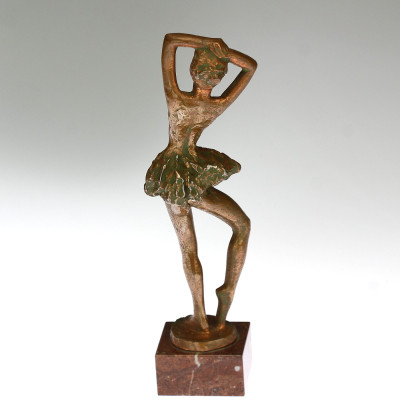Bronze statue of a dancer - Karel Lerch