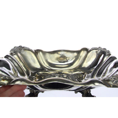 Druhorokoková stříbrná miska - Vídeň, 1856