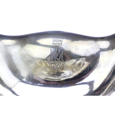 Druhorokoková stříbrná miska - Vídeň, 1856